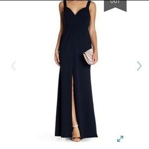 Vera Wang Sweetheart Neck Suba Mermaid. Navy